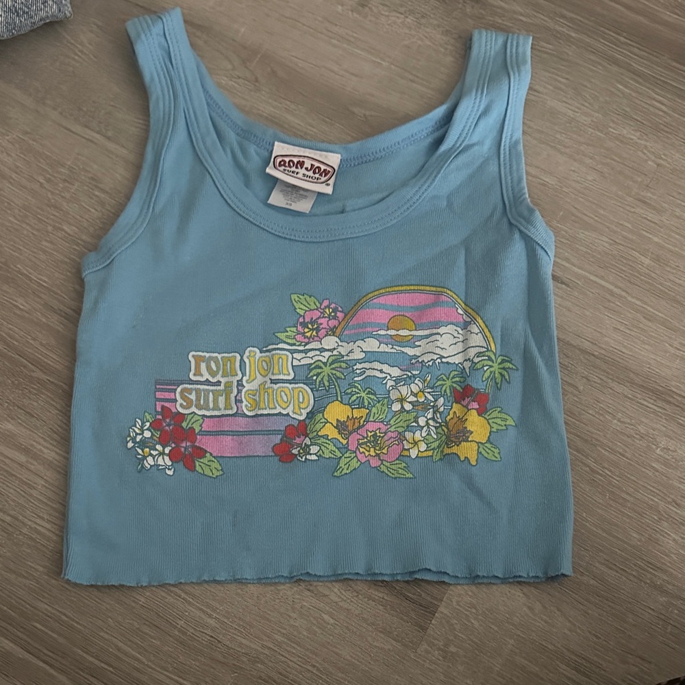 Ron Jon surf shop Blue Tank Top